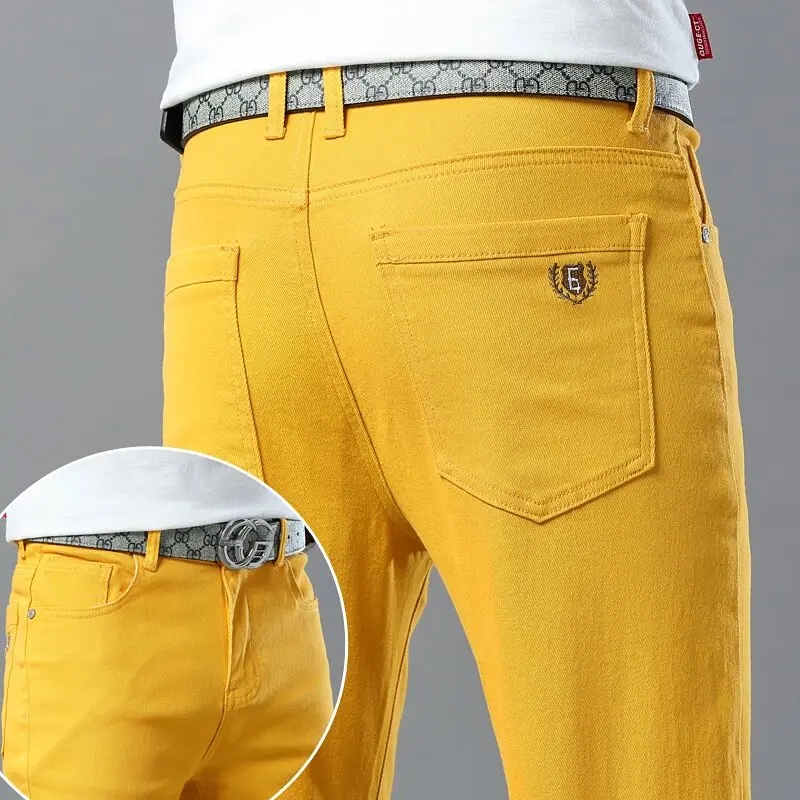 Vaqueros elásticos de mezclill - Aglaonema Red reseña y precio